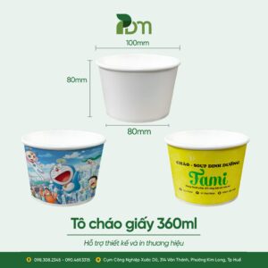 Tô Cháo Giấy 360ml