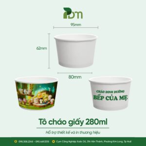 Tô Cháo Giấy 280ml